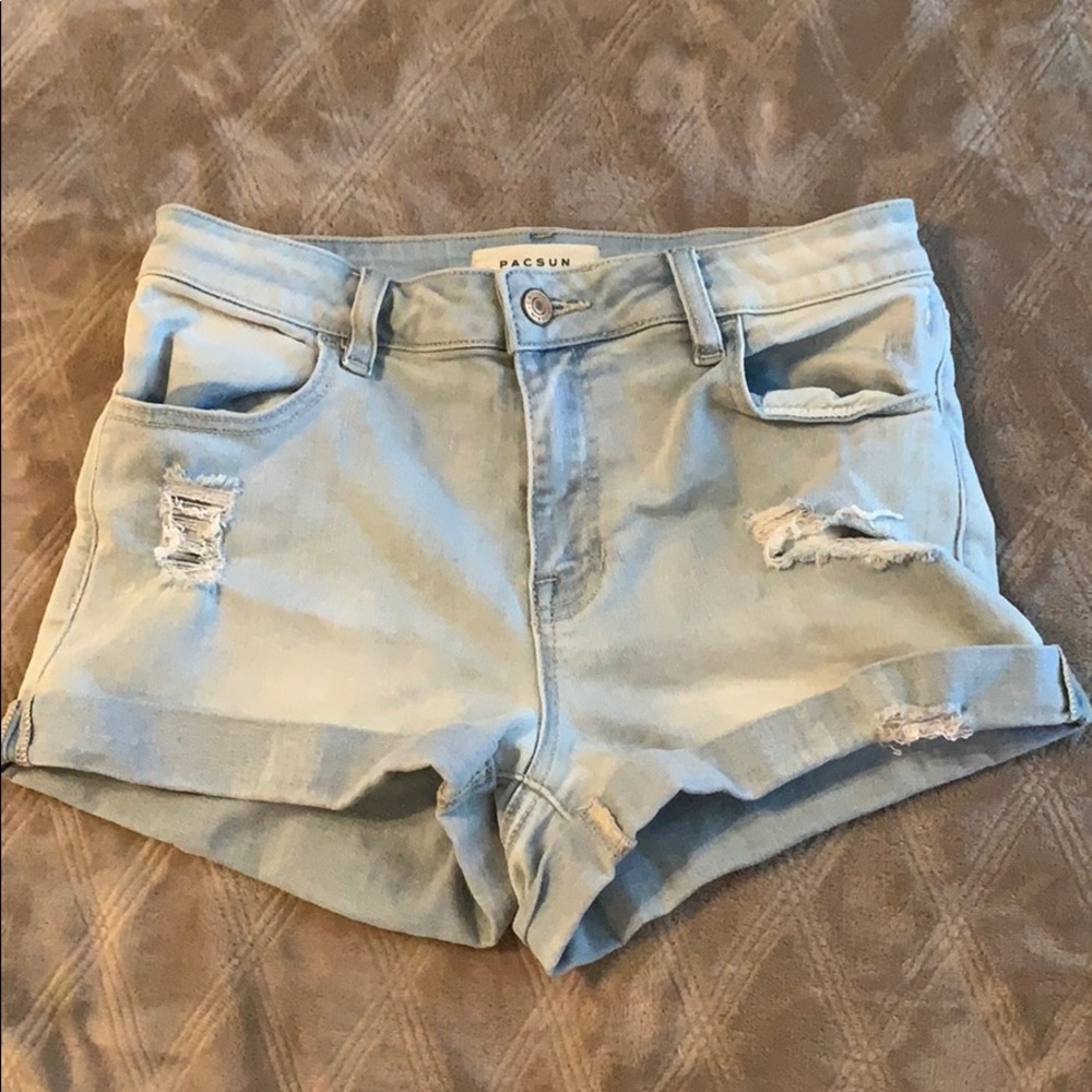 Pacsun light denim shorts